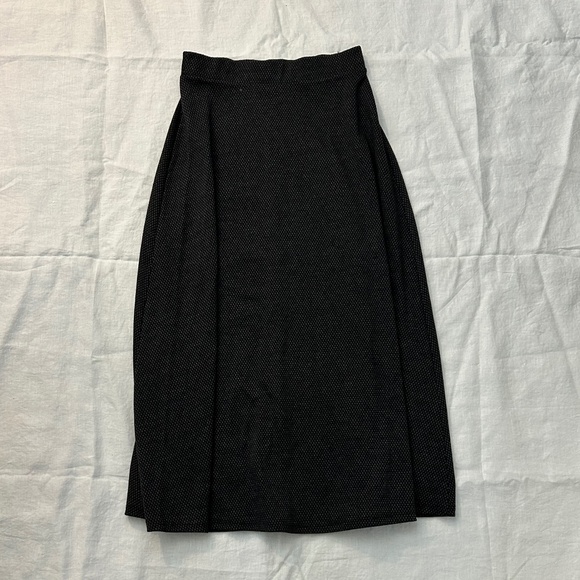 Dark Gray A-Line Skirt - Picture 1 of 5